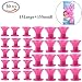 Hair Curlers Silicone Hair Care Rollers 30PCS No Clip Hair Style Rollers Soft Magic DIY Curling Professional Hairstyle Tools Hair Accessories No Heat No Damage to Hair