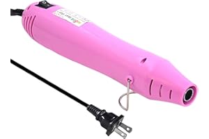 Heat gun mofa Resin Mini Heat Gun,6.6ft Cable 300W Heat Gun for Crafts,Acrylic Paint Dryer Multi-Purpose Electric Heating Nozzle (Rose)