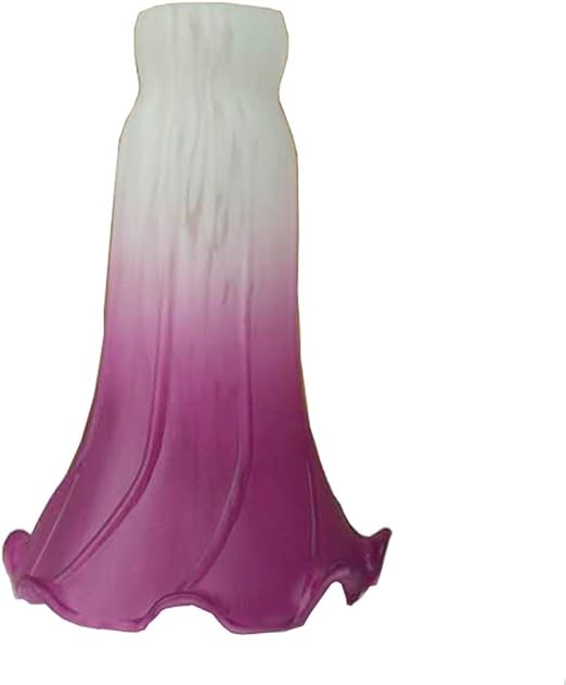 Tiffany Style Pond Lily Tulip Flower Glass Replacement Lamp Shade Glass