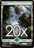 20 Battle for Zendikar Forest #271 Magic the Gathering FULL ART Basic Land Lot