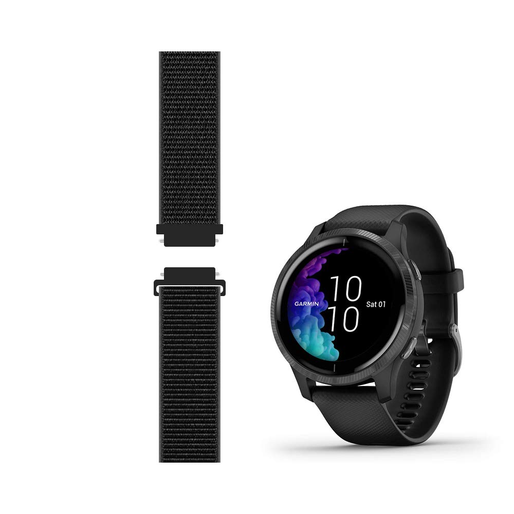 C2D JOY Compatible with Garmin Forerunner 245/645 and Approach S40 Strap Replacement - Woven Nylon