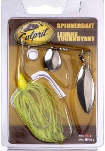 Culprit 3/8 Oz. Spinner Bait - Chart/White