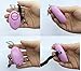 Light Pink Mini Loud Personal Staff Panic Rape Attack Safety Security Keyring Keychain Alarm with Torch 140DB