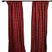 LGHSPOM Buffalo Check Curtains Black and Red Check Curtains Buffalo Plaid Curtains 53x84inch Farmhouse Kitchen Curtains for Living Room, Christmas, Thanksgiving, Pack of 2