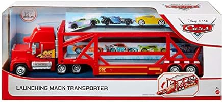 disney pixar cars launching mack transporter
