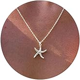 VRIUA Silver Necklace for Women 14K Silver Plated Dainty Bow Snowflake Star of David Butterfly Sun Lotus Flower Bead Necklace Simple Jewelry Everyday