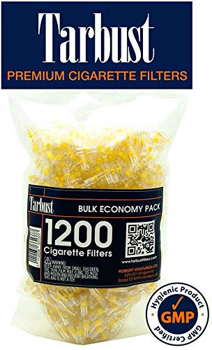 TarBust Disposable Cigarette Filters, Tar Filter for Cigarettes, 8mm, Bulk Economy Pack,1200 Per Pack | Anti Tar Filter Tips (1200)