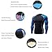 Funycell Men's Compression Long Sleeves Activewear Sports T shirt Black_Blue L