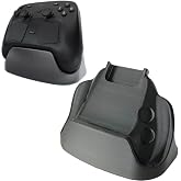 3D Printed Vertical Stand for Steam Controller 2026 PLA+ Desktop Mount Holder Space-Saving Non-Slip Controller Base with Cable Management and Puck Support