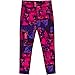 New Balance Girls' Big Fashion Performance Tights, Pink/Abs Brush, 10/12