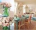 Meiliy Silk Artificial Flower Fake Floral Rose Flower Simulation Rose for Home Hotel Office Wedding Party Garden Craft Art Decor, Pink