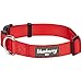 Blueberry Pet Essentials Matching Large Dog Collar | Adjustable Classic Solid Color Nylon Dog Collars for Large Dogs | Rouge Red Dog Collar for Large Dogs