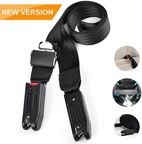 Jolike Baby Car Seat Belt for LATCH and ISOFIX, Strong Hook Tooth with 12000N, 8 Times Sewing, Durable Polyester Nylon for Baby Safety
