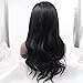 Fennell Long Body Wave Lace Front Wig Synthetic Black Wigs Heat Resistant Fiber Hair For Woman
