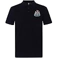 Newcastle United FC Official Soccer Gift Mens Crest Polo Shirt