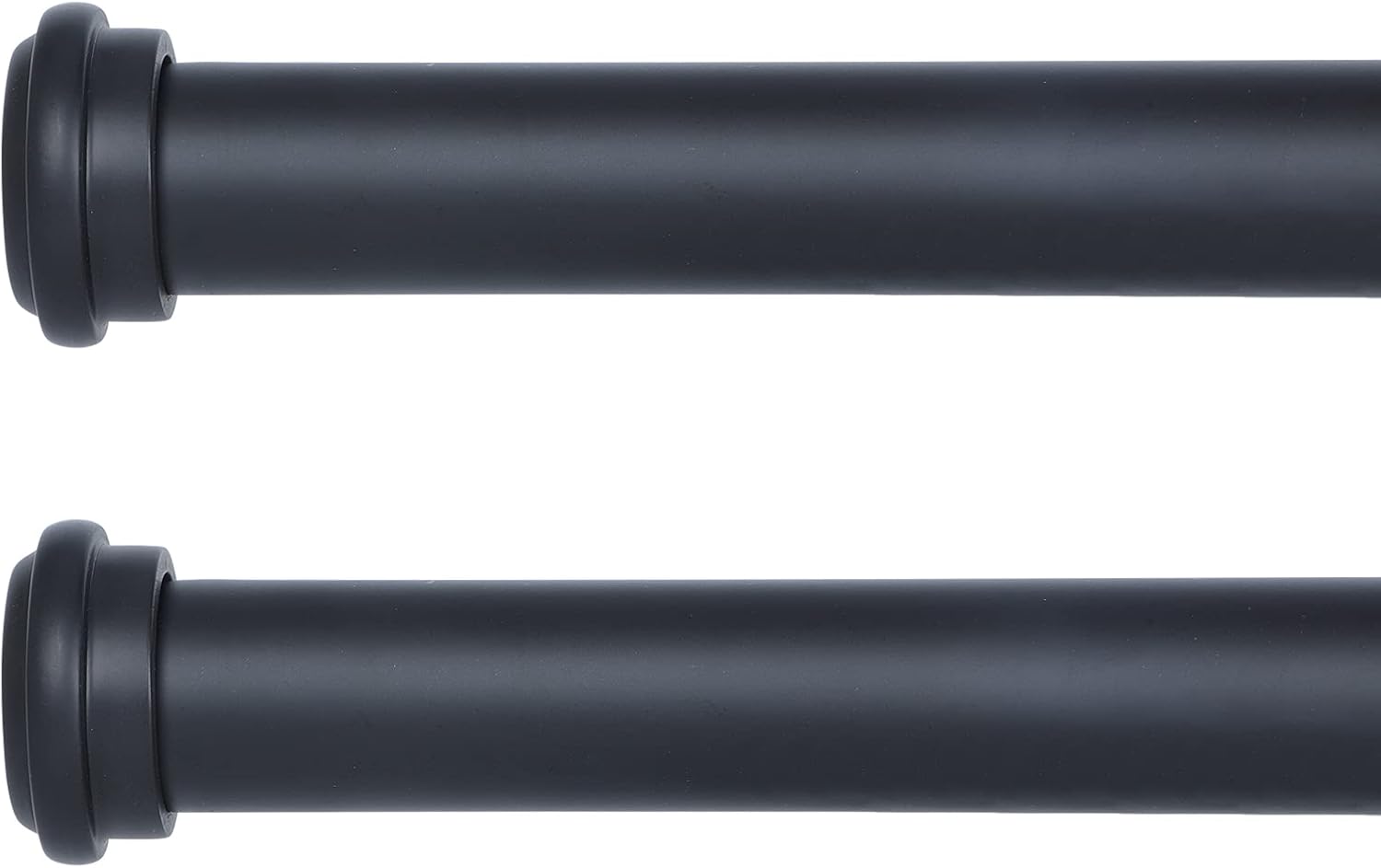 OLV Mate Black 2 Pack Curtain Rods for Window 28-48 inch, Adjustable Single Window Curtain Rods With Finials,Drapery Rods of Window Treatment,1 inch Diameter,Set of 2: Home Improvement