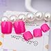 24pcs 12 different sizes Pure Color Polishing False Toe nails Shy Pink Short Square Full Cover Foot Patch