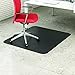Deflecto EconoMat Black Chair Mat, Hard Floor Use, Rectangle, Straight Edge, 46 x 60 Inches (CM21442FBLK)