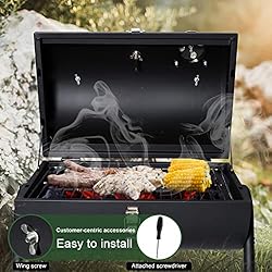 Portable Charcoal Grill, HaSteeL Small Folding