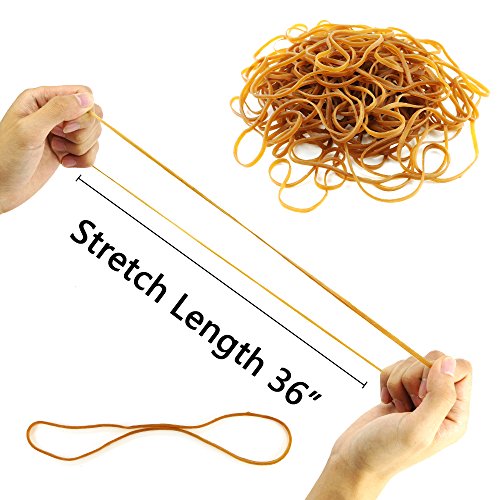 Weoxpr 100 Pcs 8" Large Rubber Bands Trash Can Band Elastic Bands for Office Supply, Trash Can, File Folders, Cat Litter Box