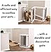 Internet’s Best Traditional Wire Dog Gate | 4 Panel | 30 Inch Tall Pet Puppy Safety Fence | Fully Assembled | Durable MDF | Folding Z Shape Indoor Doorway Hall Stairs Free Standing | White