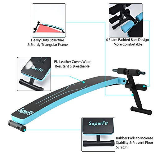 thumbnail image 2 of ULTIMAX Sit Up Bench Gym Exercise Adjustable Workout Bench Fitness... 2 of 14