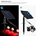 Powstro 3pcs Solar Powered Spotlights LEDs Super Bright Solar Powered Submersible Lamps RGB Color Changing Projection Light Outdoor LED Landscape Spotlight Solar Fish Tank Fountain Underwater Lighting