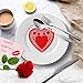 RIVCOIM Heart Doilies: Elegant Paper Crafts for Valentines 4 Inch - 100 Pcs in Red, Pink, White, Blue (25 Each) - Perfect for Creative Decorations