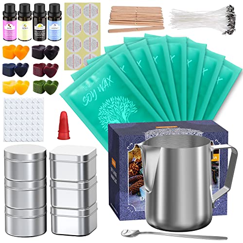 Complete Candle Making Kit, 2LB Wax DIY Candle Making Kit for Adults