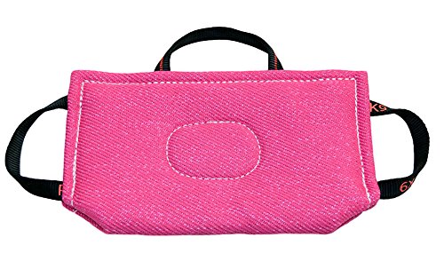 RedLine K9 3 Handle PINK Thin Send Out Tug Toy (11