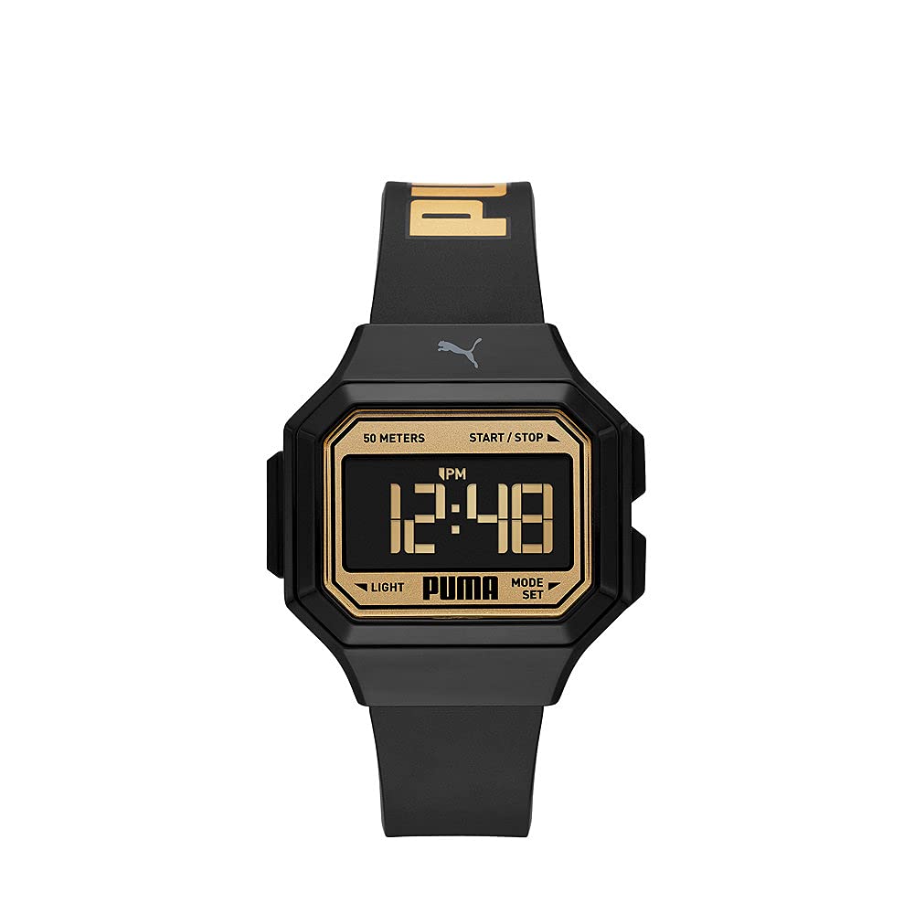 PUMA Watch for Women Mini Remix, Digital movement, 35mm Black Polycarbonate case with a Polyurethane strap, P1055