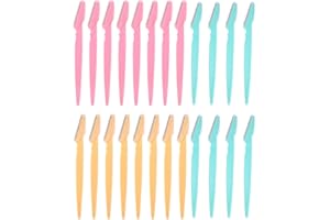 24-Pack Eyebrow Razor Set, Precision Facial Hair Remover with Protective Covers