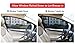 2 Pack Car Driver Side Window Sun Shade Universal Car Side Window Screen for Camping-Fit Most Sedans, Compact SUVs