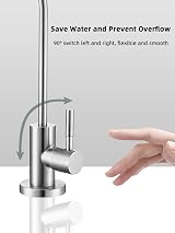Bifordo Drinking Water Tap SUS304 Lead-Free Brushed Nickel Kitchen Faucet view 5
