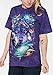 The Mountain Wolf Of The Cosmos Adult T-Shirt, Purple, Large