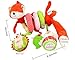 Stroller Toy Fox Bed Hanging Toys, Spiral Activity Toy Swings,Baby Seat Handles,Shopping Cart Fandles,Stroller,etc Spiral Hanging Toys for 3 Months Up
