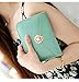 edfamily Women Girls Mini Handbags Leather Crossbody Single Shoulder Bag Cellphone Pouch Purse Wallet(Mint Green)