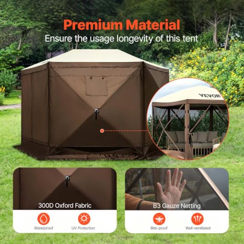 VEVOR 12x12 Pop-Up Screen Gazebo Review: Portable Camping Shelter with Wind Cloths image 30