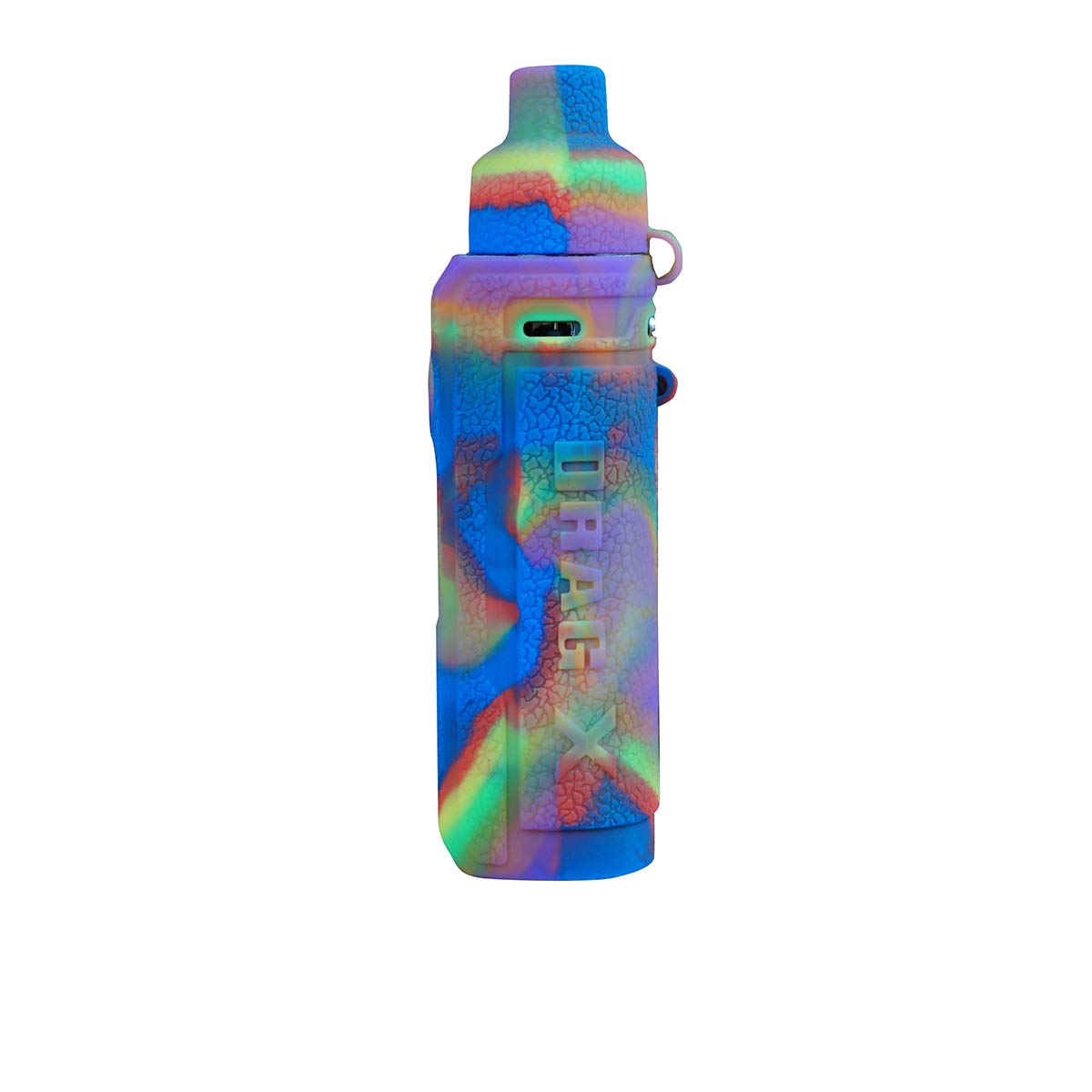 RUIYITECH Protective Silicone Case Skin Cover Sleeve Wrap Shield for Voopoo Drag X Kit (Rainbow)