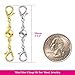 Paxcoo 20Pcs Magnetic Jewelry Necklace Clasps, Bracelet Extender Magnetic Locking Jewelry Clasps and Closures for Necklaces, Bracelets and Jewelry