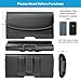 Belt Phone Holster for iPhone 13, 13 Pro Max, 12 Pro Max, 11 Pro Max, Xs Max with Rugged Phone Case. Chestnut Stitching, Magnetic Cover, Belt Loops with Card Slot. (for Rugged Case)