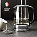 Vianté KET-10 Electric Water Kettle, 1.7 L, Gray/Stainless Steel