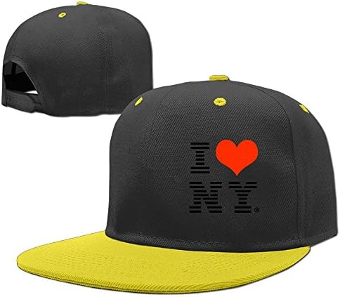 Siwnqk Kids Sun Hats I Love NY Yellow