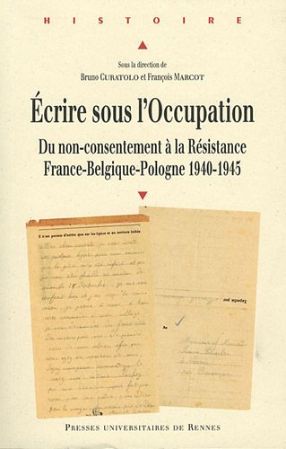 Écrire sous l'Occupation