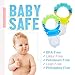 Baby Feeder for Boys 2 Pack, Grab n’ Shake Rattle Teething Toy Set | Fresh Food-Fruit Silicone Feeder & Teether