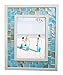 GIFTME 5 Picture Frame 5x7 Mother of Pearl Mosaic Photo Frame,Beach Tabletop or Wall Hanging Picture Frame(5x7 inch, Blue,1pc)