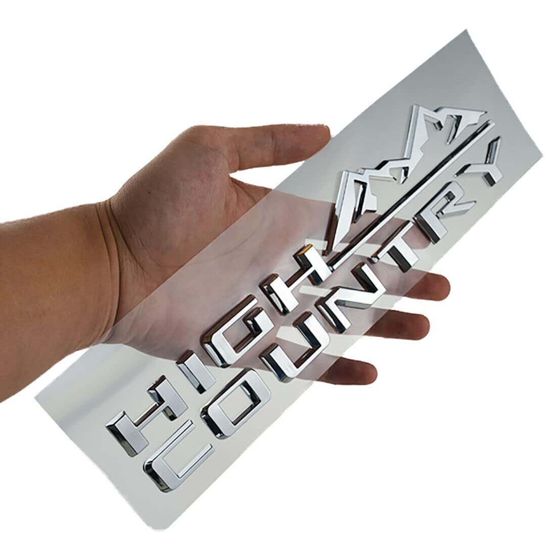 Photo 1 of 1PC 19-21 Tahoe Silverado High Country Fender Letter Logo Emblem Badge Replacement for High Country (Chrome)