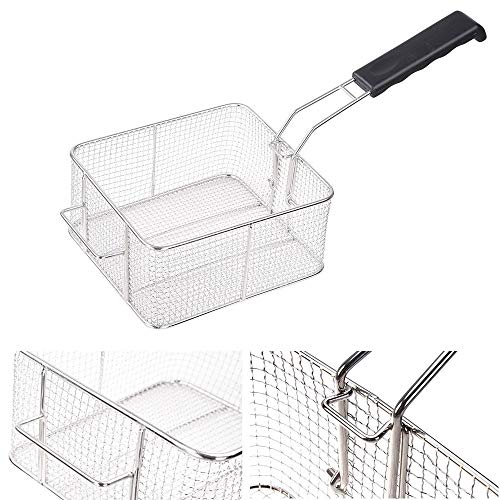 WeChef Commercial Dual Tanks Electric Deep Fryer with Basket Timers Drains Reset Button French Fry Restaurant 23.4L