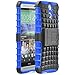 Fosmon [RUGGED] HTC One (E8) 2014 Case - HYBO-RAGGED Heavy Duty Hybrid Protective Cover with Kickstand (Blue / Black)