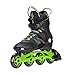 K2 Skate Men's F.I.T. Pro 84 Inline Skates, Black/Green, 12